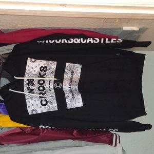 New Crooks & castle black hoodie Xl